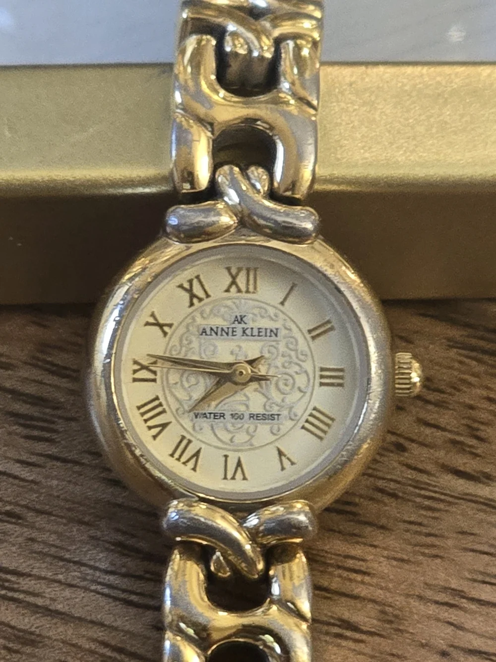Anne Klein Gold-Tone Women's Bracelet Watch